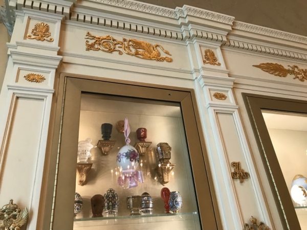 Original pieces adorning Hillwood’s traditional collections case