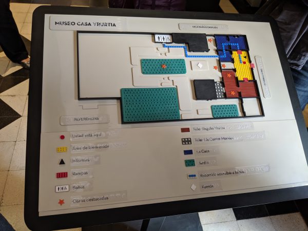 a Braille and textured orientation map for Museo Casa Yrurtia